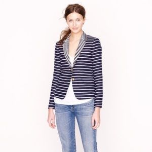 J.Crew Striped Linen Schoolboy Blazer NWT 0